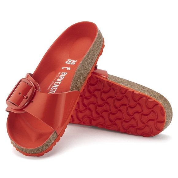 Birkenstock Madrid Big Buckle sandals High Shine Tomato Women’s size 8. EU39. - Picture 14 of 14